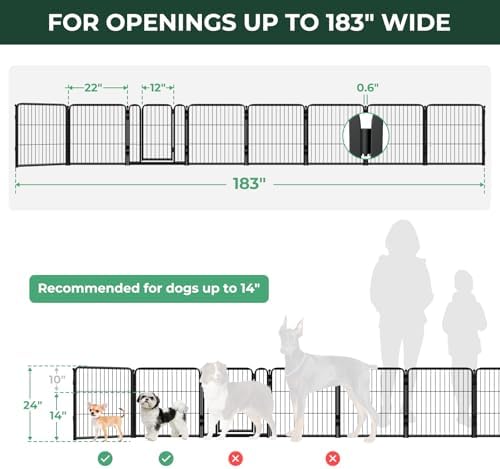 FXW Dog Gate, Extra Wide Adjustable - Image 6