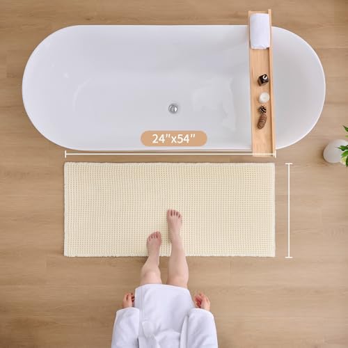 ILANGO Upgraded Waffle Bath Rug 24x54, Super Absorbent Non Slip Bath Mat - Image 2