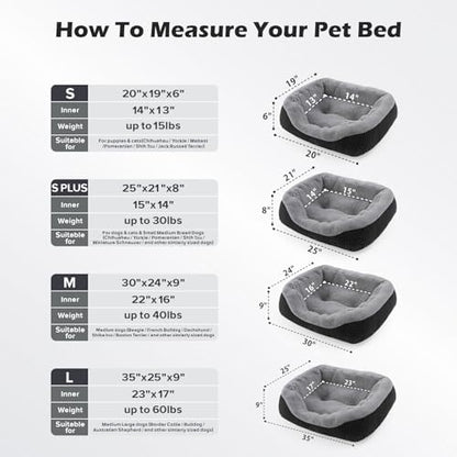 INVENHO Large Dog Beds Large Sized, Washable Orthopedic Warming Soft Sleeping - Image 5