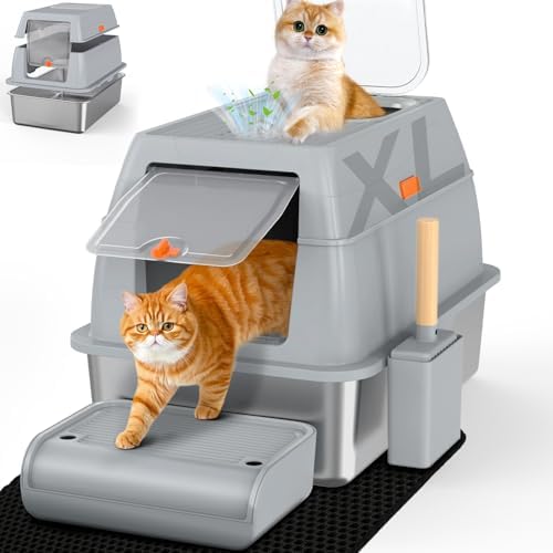 SZEE XL Stainless Steel Litter Box by SZEE