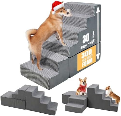 Dog Stairs&Steps for Small Dogs for High Beds 30-36" Tall by LitaiL