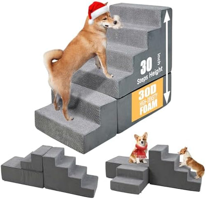 Dog Stairs&Steps for Small Dogs for High Beds 30-36" Tall by LitaiL