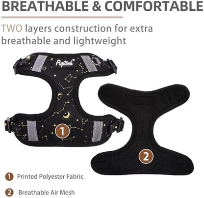 PUPTECK Dog Harness and Leash Set Small Sized, Step in No Pull Adjustable Puppy - Image 2