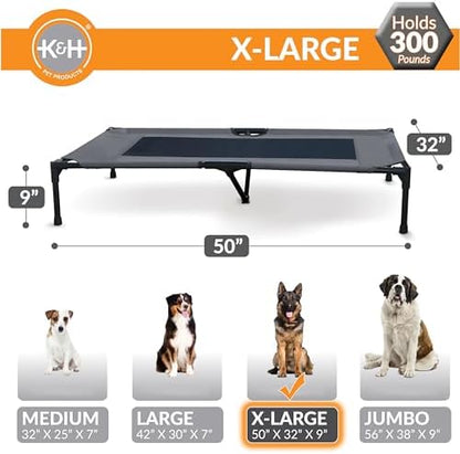 K&H Outdoor Elevated Dog Bed, Cooling Raised Dog Bed, XL 50x32in - Image 3