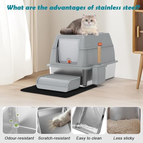 SZEE XL Stainless Steel Litter Box - Image 3