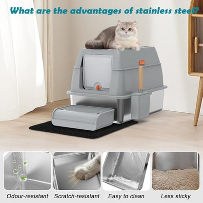 SZEE XL Stainless Steel Litter Box - Image 3