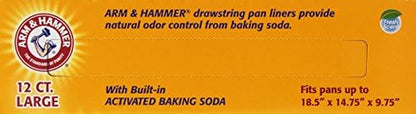 Arm and Hammer Drawstring Cat Litter Box Liners, Large Size, 12 Pack - Image 5