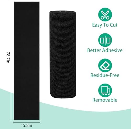 Cat Scratch Couch Furniture Protector, Trimmable Self-Adhesive Cat Scratch - Image 2