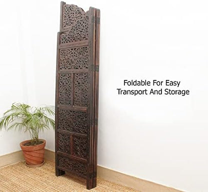 COTTON CRAFT Room Divider Wood Screen - Image 7