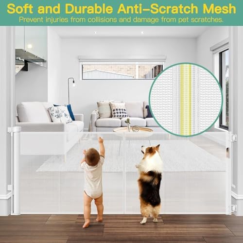 Reinforced 60" Wide Retractable Baby Gate - Image 6