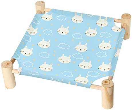 Patas Lague Cat Hammock Bed Small Eleveted Dog Bed 19x19 in Rabbits by PatasLague