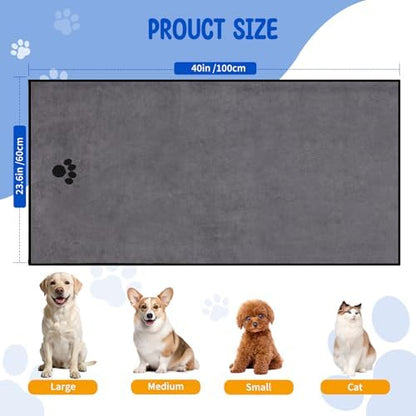 ATONET 2 Pack Microfiber Dog Towels - Image 4