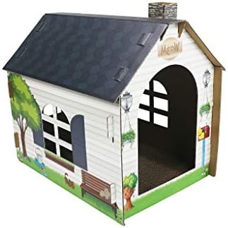 ASPCA Cardboard Cat House Hideaway Playhouse - Image 3