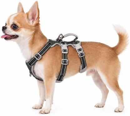 Huntboo Escape Proof Dog Harness, Escape Artist Harness, Fully Reflective by Huntboo