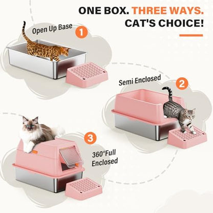 XL Stainless Steel Litter Box - Image 5