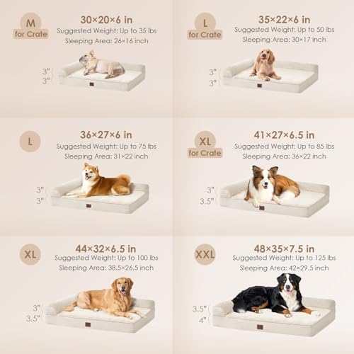EHEYCIGA Extra Large Dog Bed Othorpedic, Memory Foam XL Dog Bed - Image 2