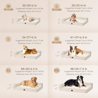 EHEYCIGA Extra Large Dog Bed Othorpedic, Memory Foam XL Dog Bed - Image 2