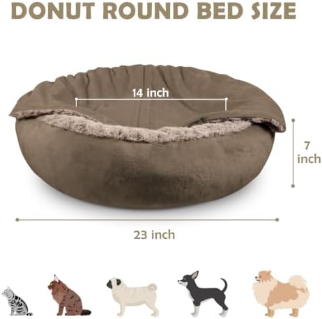 JOEJOY Small Dog Bed Cat Bed - Image 5