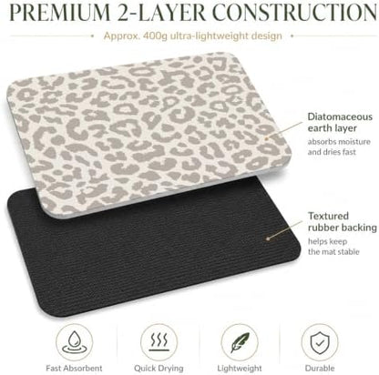 Natural Diatomaceous Earth Bath Mat, Ultra Thin Quick Dry Floor Rug - Image 6