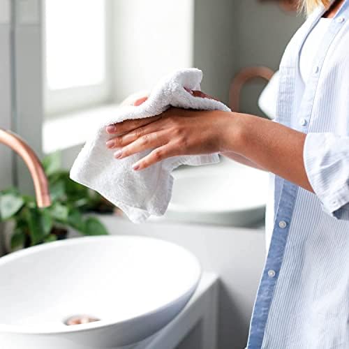KAHAF COLLECTION 100% Cotton Wash Cloths, Lightweight, Extra Absorbent - Image 5