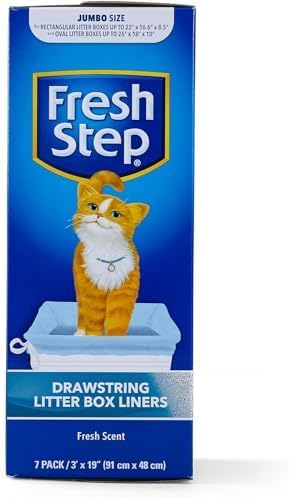 Fresh Step Drawstring Cat Litter Liners, 3 ft x 19 in, 7 Ct - Image 7