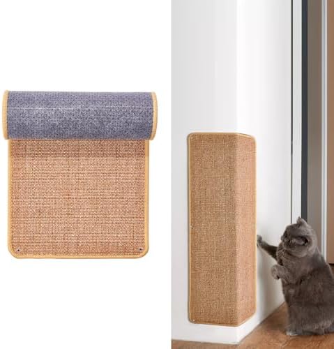 Uranshin Natural Sisal Cat Wall Climbing Carpet, Wall Scratcher Mat Pad - Image 6