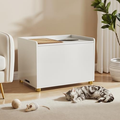 Amunrbrek Top Entry Litter Box Enclosure, Flip Top - Image 5