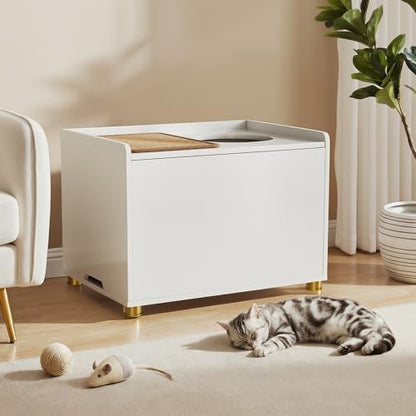 Amunrbrek Top Entry Litter Box Enclosure, Flip Top - Image 5