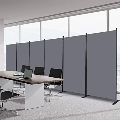 Room Divider 6 Panel-204''Wide, 6FT Room Dividers and Folding Privacy Screen by HOMSCREENER