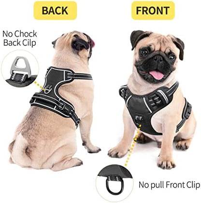 HEELE Dog Harness, No Pull Adjustable Padded Reflective Harness - Image 3
