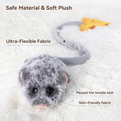 Migipaws Interactive MigiMouse Cat Toy 360° Rolling & Spin - Image 5