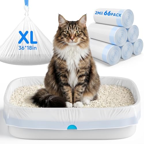 66 Count Large Litter Box Bags by Unknown