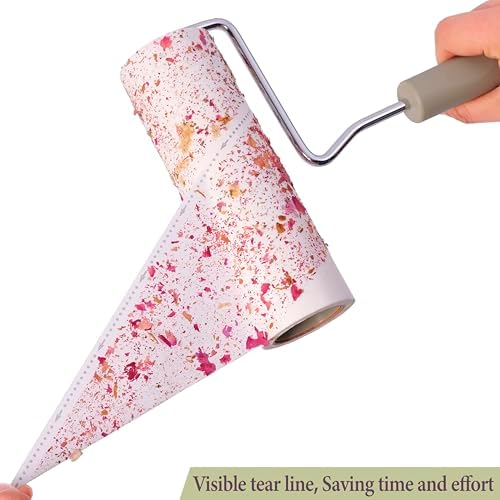 Large Lint Rollers for Pet Hair Extra Sticky，6.3'' Wide Remover - Image 4