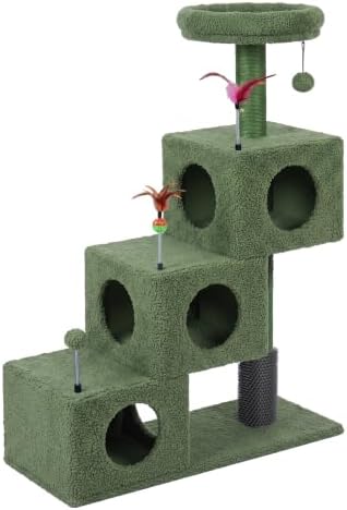 YUNIQUE Small Cat Tree for Indoor Cats, Cat Tower - Image 2