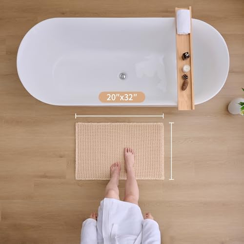 ILANGO Upgraded Waffle Bath Rug 20x32, Super Absorbent Non Slip Bath Mat - Image 2