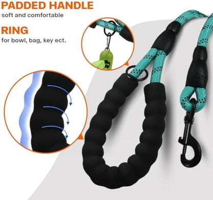 Taglory Rope Dog Leash for Small Medium Dogs, 6 FT Padded Handle - Image 4
