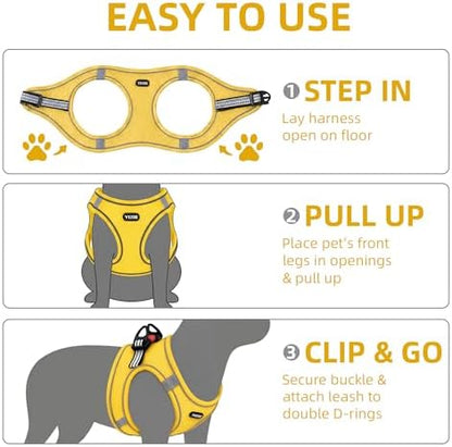 ROYPET Step-in Air Dog Harness, All Weather Mesh Step in Vest Harness - Image 5