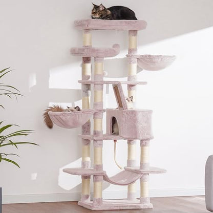 Heybly Cat Tree, 68 inch Multi-Level Cat Tower - Image 4