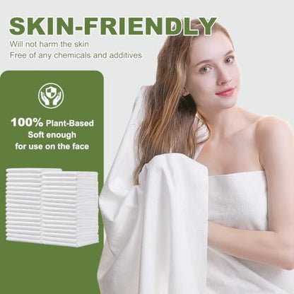 Disposable Bath Towels, 50 Pack 55" x 27.5" Ultra Soft, Quick Dry Disposable - Image 5