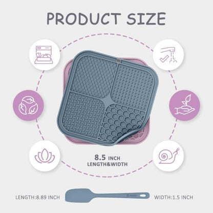 ChefAide 2 Pack Lick Mat for Dogs, Cats & Puppies - Image 2