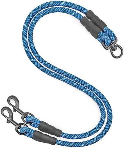 Double Dog Leash Coupler 1/3" Rope Extension by Mycicy