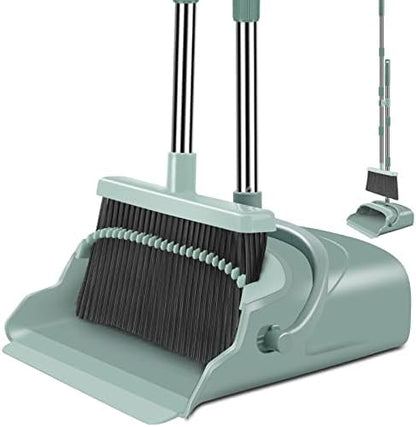 Upgrade Broom and Dustpan Set, Large Size and by Kelamayi