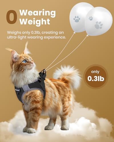 FAYOGOO Cat Harness and Leash Set, Escape-Proof Step-in Vest - Image 4