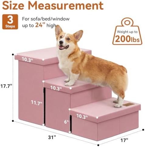 Zerbuger Dog Stairs with Storage - Image 2