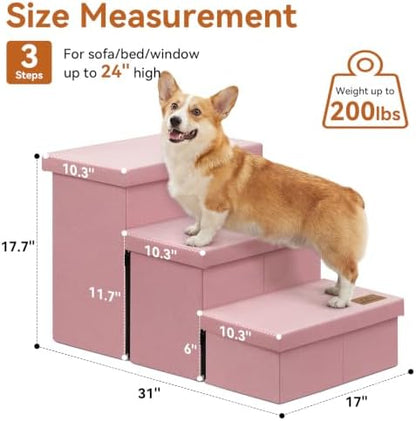 Zerbuger Dog Stairs with Storage - Image 2