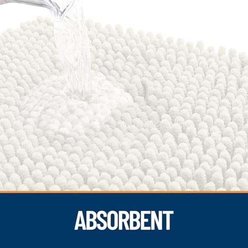 OLANLY Dog Door Mat for Muddy Paws 47x20, Super Absorbent Chenille Mud Mat - Image 3