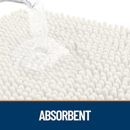 OLANLY Dog Door Mat for Muddy Paws 47x20, Super Absorbent Chenille Mud Mat - Image 3