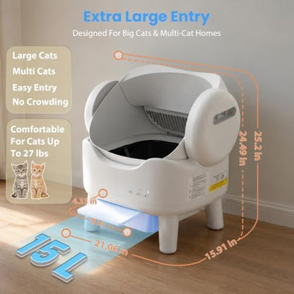 RPZ Self Cleaning Litter Box, Automatic Litter Box - Image 2
