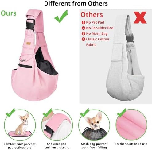 CUBY Adjustable Dog Cat Sling Carrier - Image 2