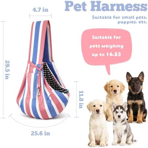 Small Pet Sling Carrier Breathable Texture - Image 3